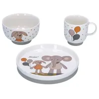 Sterntaler Porzellan-Geschirr-Set Elefant & Hase, Weiß