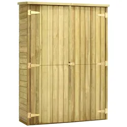 vidaXL Garten-Geräteschuppen 123x50x171 cm Kiefernholz Imprägniert