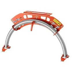 Sicherungsläufer, Edelstahl + Alu, mit Karabiner