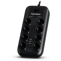 CyberPower P0820SUF0-DE Spannungsschutz Schwarz 8 AC-Ausgänge 200 - 250 V 1,8 m