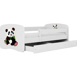 raumhirsch furniture Kinderbett Panda 80 x 180 cm Holzwerkstoff weiß