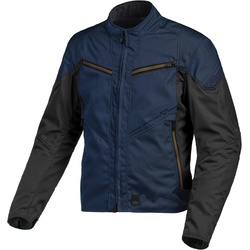 Macna Solute wasserdichte Motorrad Textiljacke, schwarz-blau, Größe XL für Männer