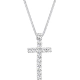 Elli Kreuz Kristalle 925 Silber Kommunion 45 Damen