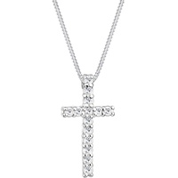 Elli Kreuz Kristalle 925 Silber Kommunion 45 Damen