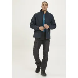 Softshelljacke WHISTLER "Dublin", Herren, Gr. 5XL, blau, 94% Polyester, 6% Elasthan, unifarben, sportlich, normal, ohne Ausschnitt, Langarm, Jacken, mit wasserdichter Funktion
