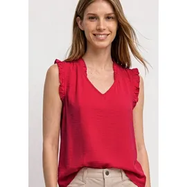 STREET ONE Rüschenbluse rot 40