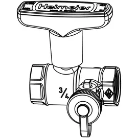 HEIMEIER Globo H Kugelhahn Rotguss DN 15