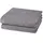 Ross Doubleface, Uni/Streifen Kinderhandtuch 50 x 100 cm grau