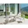 Beliani Gartentisch Ø 120 x 75 cm Taupe/Weiß