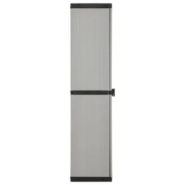 vidaXL Garten-Lagerschrank 34 x 40 x 168 cm Grau-Schwarz