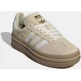 adidas Gazelle Bold Stone Khaki / Cream White / Gold Metallic 38