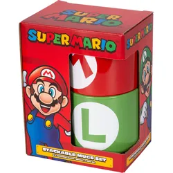 Super Mario Tassen 2er Set stapelbar