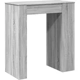 vidaXL Bartisch mit Regal Grau Sonoma 95x47x103,5 cm Holzwerkstoff