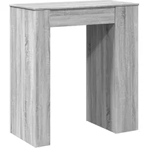 vidaXL Bartisch mit Regal Grau Sonoma 95x47x103,5 cm Holzwerkstoff