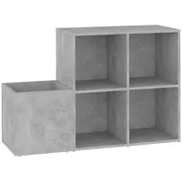 VidaXL Flur-Schuhschrank Betongrau 105x35,5x70 cm Holzwerkstoff