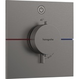 HANSGROHE ShowerSelect Comfort E Thermostat Unterputz für 1 Verbraucher, brushed black chrome