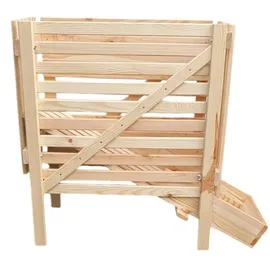 Promadino Kartoffelhorde Holz 44 x 96 x 81 cm beige