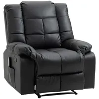Homcom Massagesessel Kunstleder 94 x 99 x 99 cm schwarz