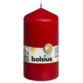 Bolsius Stumpenkerze 13 cm rot