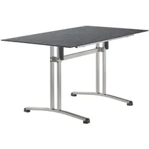 Sieger Klapptisch 140x80x73 cm Stahl/Polytec® Dunkelgrau|Hellgrau