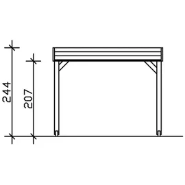 SKANHOLZ Toulouse 3,02 x 3,02 m grau
