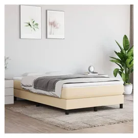 vidaXL Boxspringbett 120 x 200 cm Creme