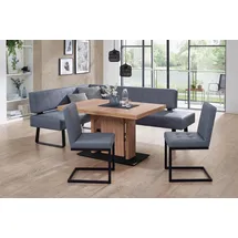 K+W Komfort & Wohnen Essgruppe Spider II, (4-tlg), langer Schenkel wahweise in 2 Breiten, 2 Freischwinger, 1 Tisch blau 165 cm x 88 cm x 50 cm