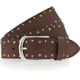 Mustang Nietengürtel Leder 3,5 cm Braun 110
