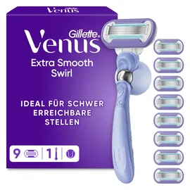 Gillette Venus Extra Smooth Swirl + 9 Ersatzklingen