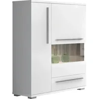 PLACES OF STYLE Highboard »Piano Vitrine«, UV lackiert, Soft-Close