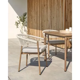 Beliani Flavia Set 7-tlg. Braun/Beige