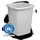Durable Abfallbehälter Durabin ECO 90 1800505050 Rechteckig Kunststoff Grau