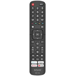 Savio RC-14 Universal remote control/replacement for HISENSE SMART TV, TV, TV-Tu