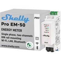 Shelly Pro EM 50A Stromzähler Bluetooth, Wi-Fi