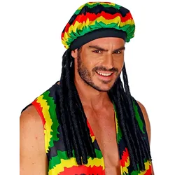 Reggae Dreadlocks Mütze für Herren - OS