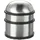 Relaxdays Türstopper Silber 7 cm