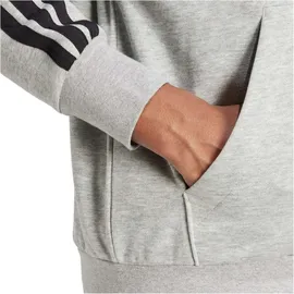 adidas Essentials 3-Streifen Sweatjacke Herren Medium Grey Heather/Black 4XL