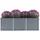 vidaXL Garten-Hochbeet verzinkter Stahl rechteckig 240 x 80 x 77 cm Grau 