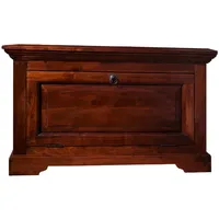Massivmoebel24 Truhe Akazie 85x50x50 nougat lackiert OXFORD #906 |