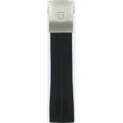Tissot - Kautschuk Racing Touch Kautschuk, Schwarz, Stahl Schliesse T603030577 - schwarz