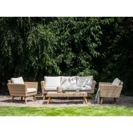 Beliani Vittoria Set 4-tlg. Cremeweiß
