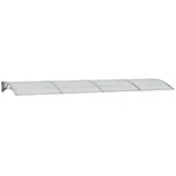 vidaXL Türvordach Grau 400x100 cm Polycarbonat