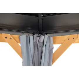 Sunjoy Vorhang für Zedernholz Gazebo 395 cm x 395 cm