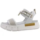 Nero Giardini Riemchensandalen Damen Gold/Weiß 39