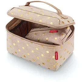Reisenthel beautycase Set metallic dots Coffee - Unser Geschenkset aus Beautycase und rechteckiger Tasche Feiertage!