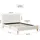 Homestyle4u Polsterbett 140 x 200 cm Beige