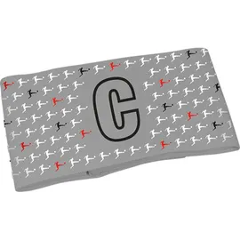 derbystar Bundesliga Kapitänsbinde v22 Armbinden, grau schwarz rot Senior