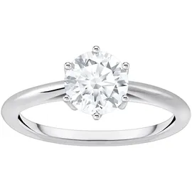 Thomas Sabo Ring mit weißem Stein im Brillantschliff Recyceltes 925 Sterling Silber Zirkonia, Größe 54, TR2474-051-14-54
