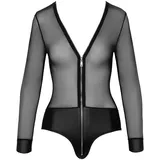 Cottelli PARTY Body aus Powernet, Höschenteil im Mattlook, schwarz, XL
