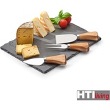 Neuetischkultur Käse-Servier-Set, 4-teilig Schiefer,